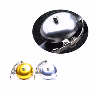 Cycle Zone Bel Sepeda Bike Horn Mini Retro Vintage Aluminium 85dB - CL-06 - Silver