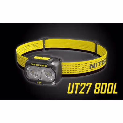 NITECORE Senter Kepala Headlamp LED Triple Light IP66 800 Lumens - UT27 Pro - Black