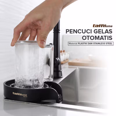 TaffHOME Pencuci Gelas Otomatis Selang Panjang Jug Rinser Washer - SU10 - Black