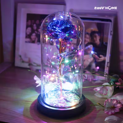 TaffHOME Lampu Hias LED Mawar Beauty and The Beast RGB 1 PCS - AC04 - Purple