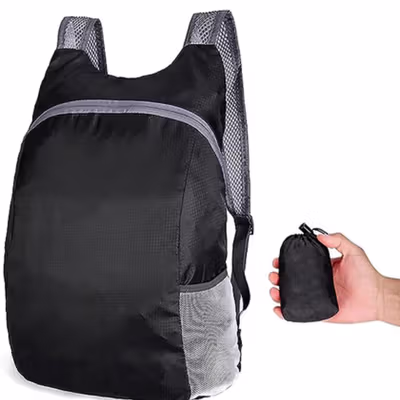 Travel-O Tas Ransel Gunung Lipat Ultralight Backpack Waterproof - LC21 - Black
