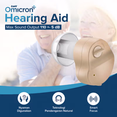 TaffOmicron Alat Pengeras Suara Earbud Wireless Elderly Hearing Aid - K-80 - No Color