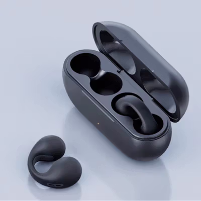 AIRFOX Earphone Bluetooth 5.3 TWS Open Ear Clip HiFi Surround - X22 - Black