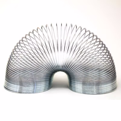 Hello Metal Slinky Spring Per Mainan Anti Stress - YT2018 - Silver