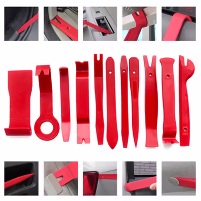 OTOHEROES Alat Reparasi Dashboard Mobil Pry Trim Removal Tool 11in1 - G18 - Red