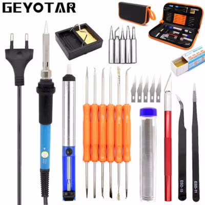 GEYOTAR Set Peralatan Solder Kit 60W 220V - SIK-003 - Orange