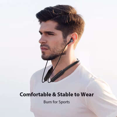 Dacom Earphone Bluetooth 5.1 Neckband Microphone - WSH0537 - Black