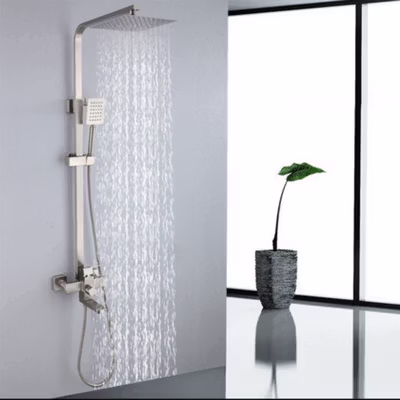 KEMAN Shower Mandi Set Portable Lifting Top Stainless Steel 304 - KM-8 - Silver