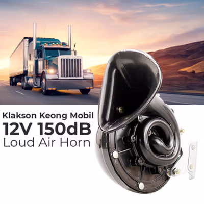 KKMOON Klakson Keong Mobil Loud Air Horn 12V 150dB - DL34G - Black