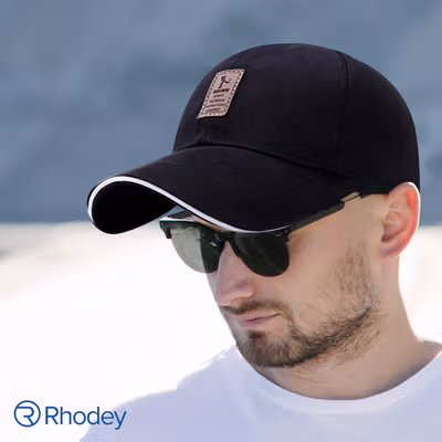 Rhodey EDIKO Topi Baseball Cap Polos Logo Ediko Golf - RB68 - Black