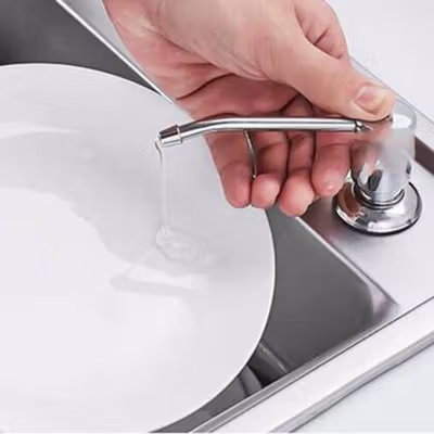 BATHE PROJECT Tempat Sabun Keran Air Soap Dispenser 300ml - JJ-3122 - Silver
