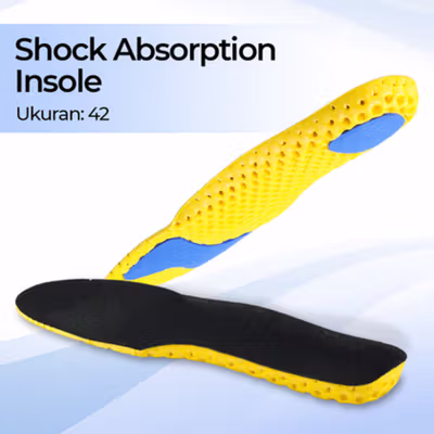 COSYLEE Insole Sepatu Alas Kaki Orthopedic Honeycomb Shock Absorption 42 - CS99 - Black