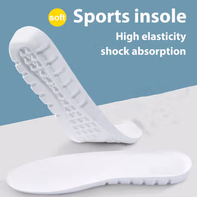 CULACING Insole Sepatu Alas Kaki Orthopedic Kain Velvet Breathable 41 - CGL796 - White