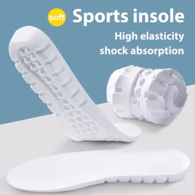 CULACING Insole Sepatu Alas Kaki Orthopedic Kain Velvet Breathable 42 - CGL796 - White