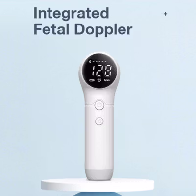 TaffOmicron Alat Deteksi Jantung Janin Fetal Doppler Handheld 3.0 MHz - U8-25 - White