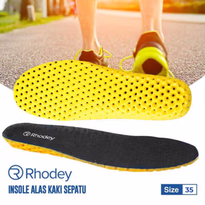 Rhodey Insole Sepatu Alas Kaki Orthopedic Sport 35 - Y3Y27 - Black