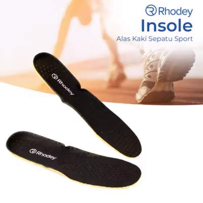 Rhodey Insole Sepatu Alas Kaki Orthopedic Sport 38 - Y3Y27 - Black