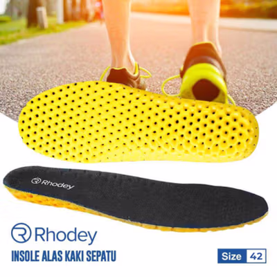 Rhodey Insole Sepatu Alas Kaki Orthopedic Sport 42 - Y3Y27 - Black