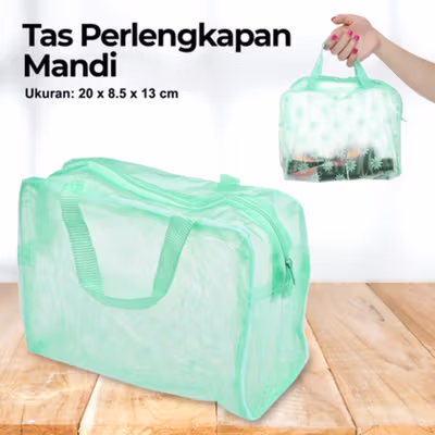 eTya Tas Perlengkapan Mandi Kosmetik Waterproof Bag - E40 - Green