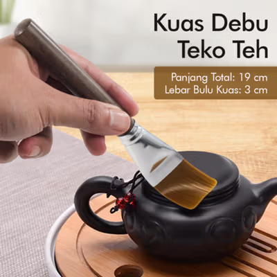 ETRSUNTECH Kuas Debu Teko Teh Tea Pot Dust Brush - ZC0354 - Brown