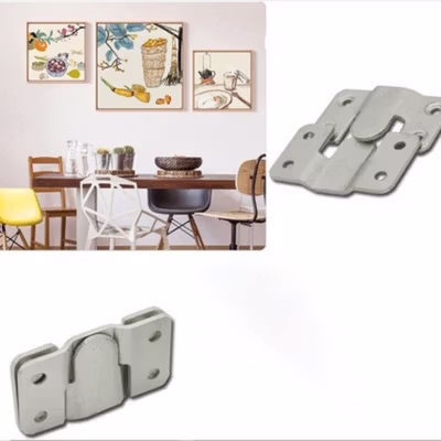 IDEA Gantungan Frame Pigura Plat Stainless Steel Hanging 10 PCS - I-10 - Silver