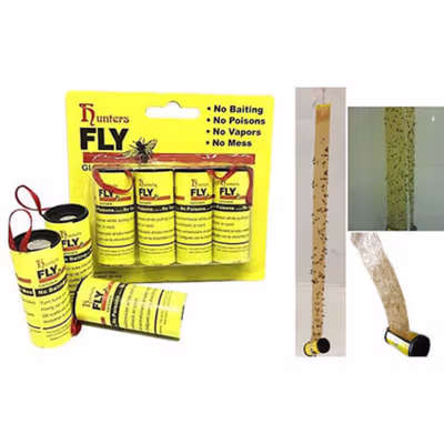 Hunters FLY Lem Perangkap Nyamuk Lalat Paper Strip Strong Glue 4 PCS - ZF-6001 - Yellow
