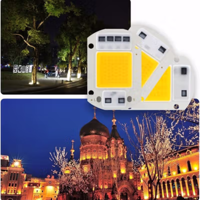 TaffLED Suide Chip LED COB Spotlight Warm White 3000K 220V 50W - F6040 - White