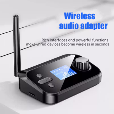 VIKEFON 2in1 Audio Bluetooth 5.4 Receiver Transmitter Wireless 10M - C41 - Black