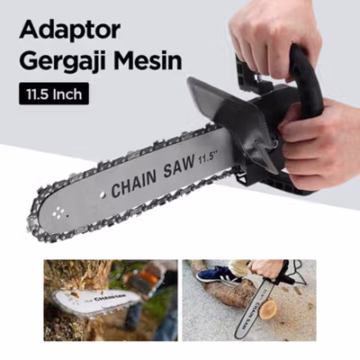AbouTool Adaptor Gergaji Senso Angular Chainsaw Converter 11.5 Inch - ABT317 - Black