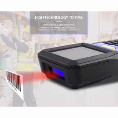 Mini Data Collector Scanning Stock Wireless Barcode Scanner Reader 1D - NT-C6 - Black