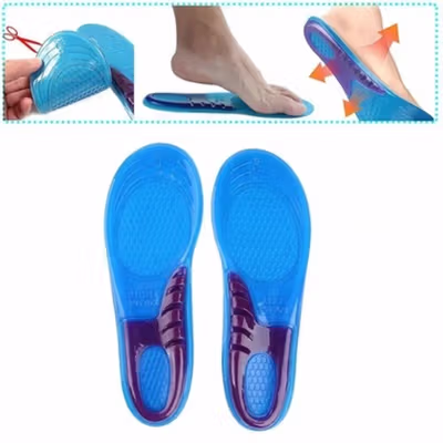 DADIJIER Insole Sepatu Alas Kaki Orthopedic Shock Absorb Gel S - KYL - Blue