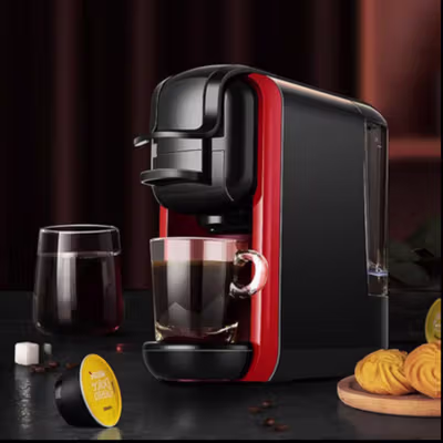Trieste Mesin Kopi Espresso Kapsul 3in1 Coffee Maker 19Bar 1450W 600ml - AC-514K - Black