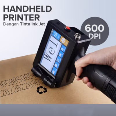 LEOMN Mesin Printer Portable Handheld Intelligent Inkjet Printer - PIG600 - Black