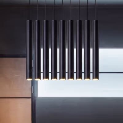 LYWINS Lampu Gantung Hias Nordic Tube Pendant Warm White 40cm 1 PCS - LW-40 - Black
