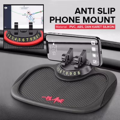 BAVISS Alas Mobil Dashboard Anti Slip Phone Mount Silicone - EYU1 - Black