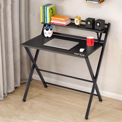 TaffHOME Meja Belajar Laptop Lipat Foldable Computer Desk - BL-A53 - Black
