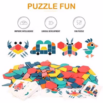 Diikamiiok Mainan Anak Jigsaw Puzzle 3D Children Toy 180PCS - QW-A004 - Multi-Color