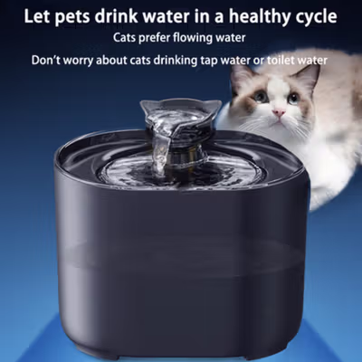 AECAT Water Dispenser Fountain Tempat Minum Kucing Anjing 2.2L - FT-666 - Black