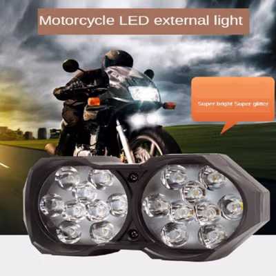 Lampu Tembak Motor Spotlight LED Foglamp ATV Cool White 6500K 9W 12V - L5 - Black