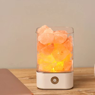 ICOCO Lampu Tidur LED Crystal Salt Night Lamp 7 Colors 3W 5V - M4 - White