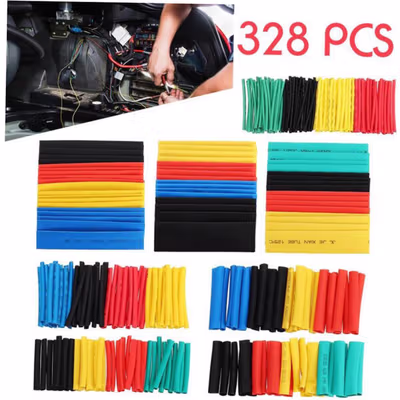 Taffware Selongsong Pelapis Kabel Insulasi Heat Shrink Tube 328 PCS - DHS3 - Multi-Color