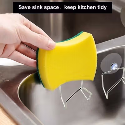 Byfa Rak Gantungan Spons Peralatan Dapur Suction Cup Sponge Holder - KSS39 - Silver