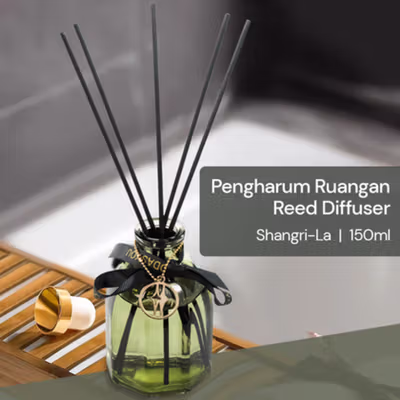 Good As You Pengharum Ruangan Reed Diffuser Rattan Shangri-La 150ml - OC-15 - Green