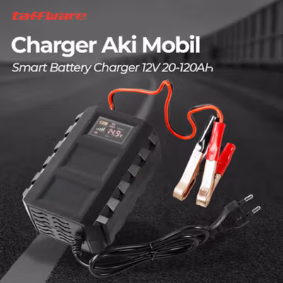 Taffware Charger Aki Mobil Intelligent Battery Charger 12V 20A - KC-20A - Black