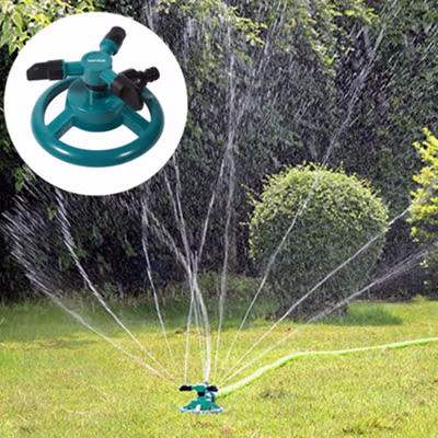 TaffHOME Penyiram Tanaman Otomatis Putar 360 Derajat 3 Sprinkler Spray - YY1079 - Green