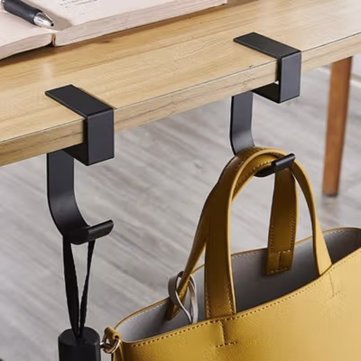 VILOYI Gantungan Meja Lepas-Pasang Portable Removable Table Hook 1 PCS - VL5 - Black