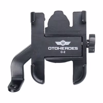 OTOHEROES Holder Motor Smartphone Full Alloy Body - C-2 - Black