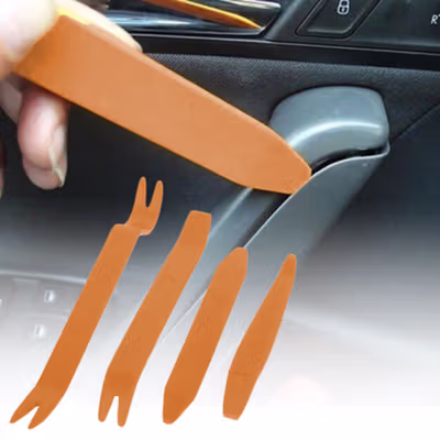 OTOHEROES Pry Tool Plastik Interior Mobil Alat Pengungkit Set 4 PCS - AA16 - Orange