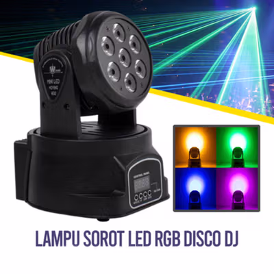 SHEHDS Lampu Sorot Panggung LED Spotlight Stage RGB DMX512 240V 150W - SHE-0718 - Black