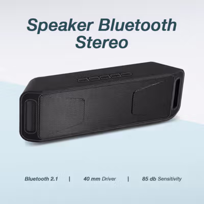 Yinew Speaker Bluetooth Portable Megabass Stereo A2DP - SC-208 - Black